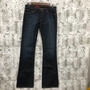 AG Adriano Goldschmied The Angel Bootcut Dark Wash Blue Jeans Womens Size 27R